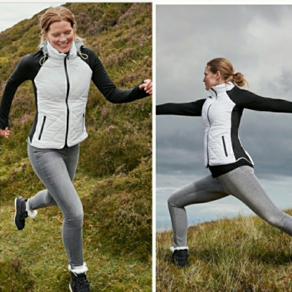 Athleta Grey SCULPTEK Skinny Jeans Tights Grey Wash Movement Size 2P - Picture 2 of 15